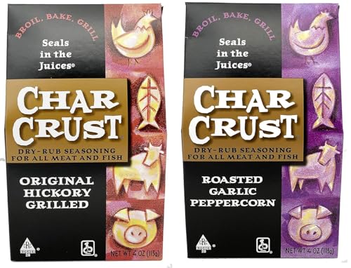 Char Crust Dry-Rub Seasoning Pack, Spicy Assortment, 4 Ounce (Pack of 6)