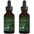 Global Healing Vitamin B12 Sublingual 5000 mcg Organic Liquid Supplement, Methylcobalamin, Adenosylcobalamin, Hydroxo Long-Lasting Energy and Healthy Metabolism - Vegan B12 Vitamins (2 Oz)