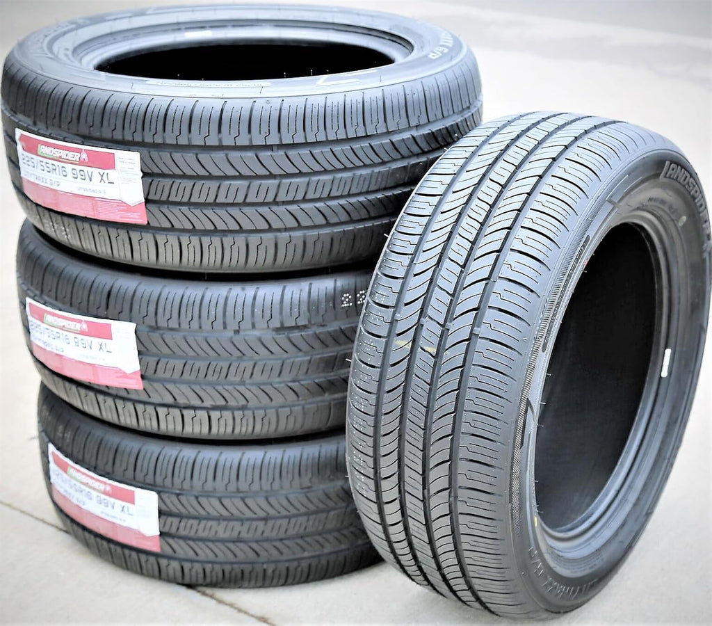 Set of 4 (FOUR) Landspider Citytraxx G/P All-Season Passenger Car Performance Radial Tires-225/55R16 225/55/16 225/55-16 99V Load Range XL 4-Ply BSW Black Side Wall UTQG 560AA