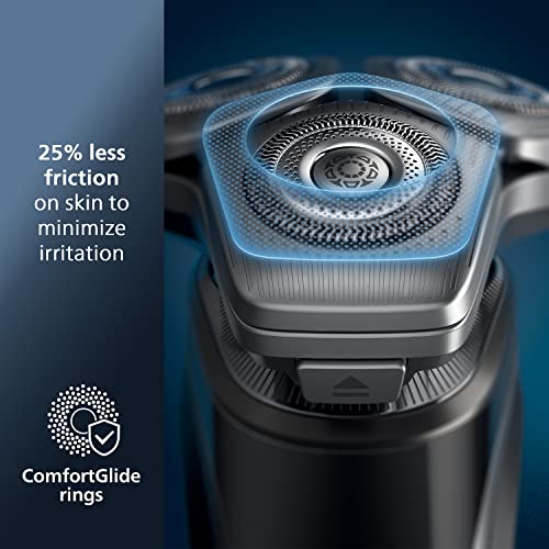 Philips Norelco Shaver Series 9000, Wet and Dry Electric Shaver, with Lift & Cut Shaving System and SenseIQ Technology, Pop-up Trimmer, Cleaning Pod, Charging Stand and Travel Case, Model S9987/85