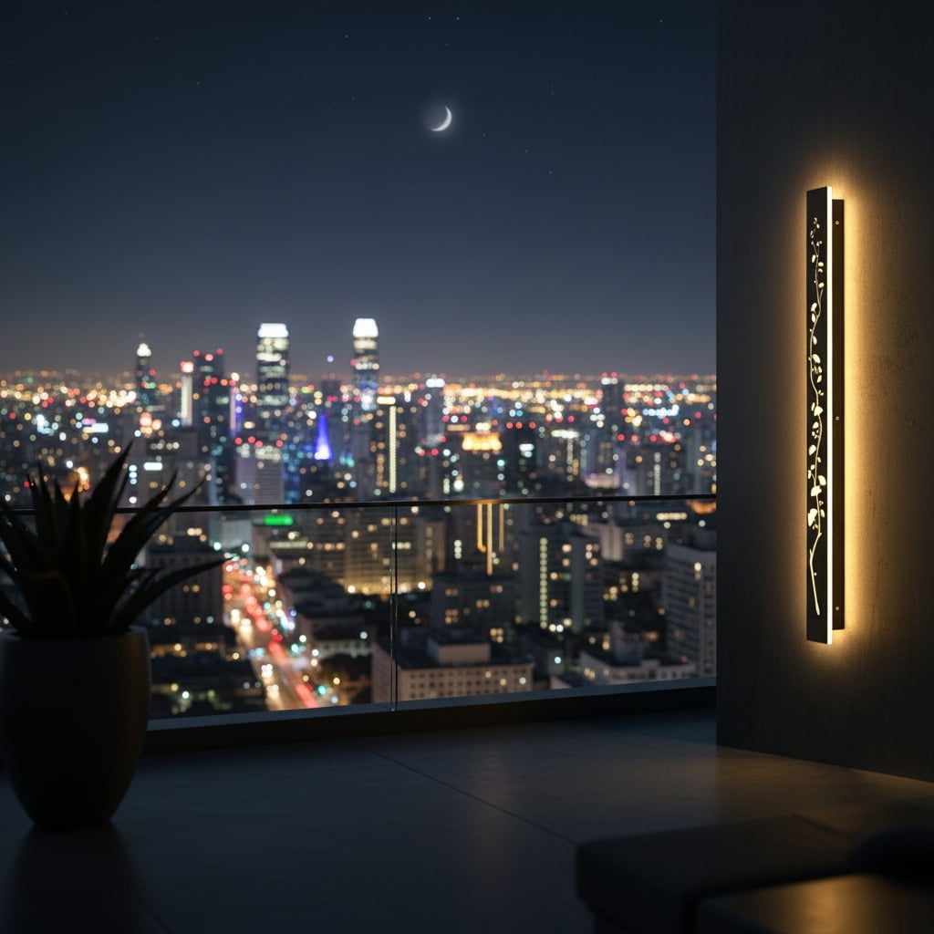 1 Pack 11.8inch-Black waterproof outdoor wall light, modern outdoor LED long wall light waterproof wall light, porch light, outdoor 3000K wall light, suitable for villas, courtyards, gardens, garages