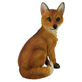 Design Toscano QL56241 Woodie The Woodland Fox Indoor/Outdoor Garden Animal Statue, 10 Inches Wide, 7 Inches Deep, 14 Inches High, Full Color Finish
