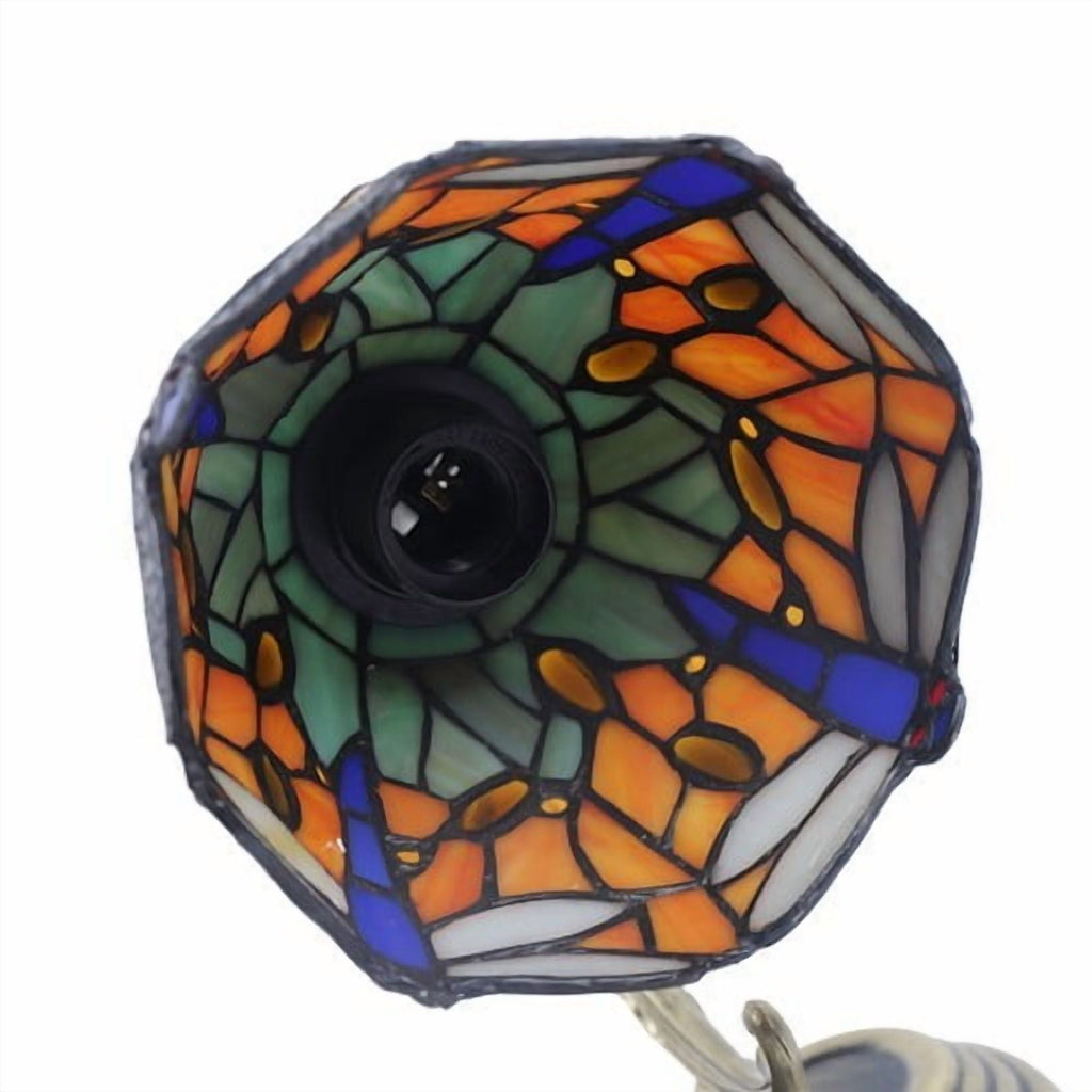 Wall Sconce Lamp Tiffany Vanity Light Fixtures Stained Glass Lampshade 3-Light 110-240V 60W 60*12cm for Kitchens, Hallways, Cafes