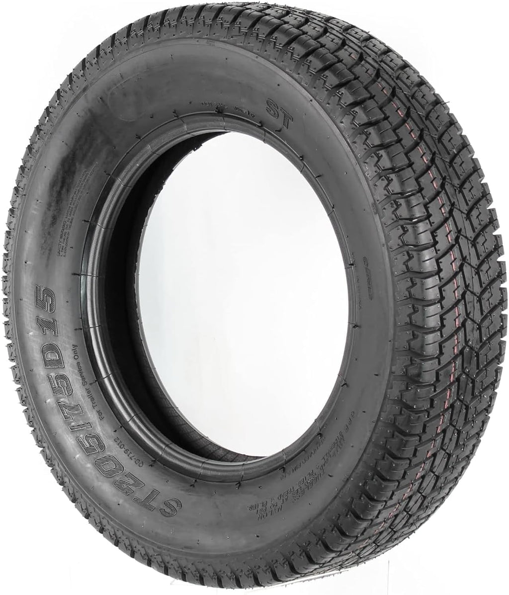 Trailer Tires ST175/80D13, 6PR Load Range C, 13in Fuel-Saving Design, 175 80 13, Set of 2