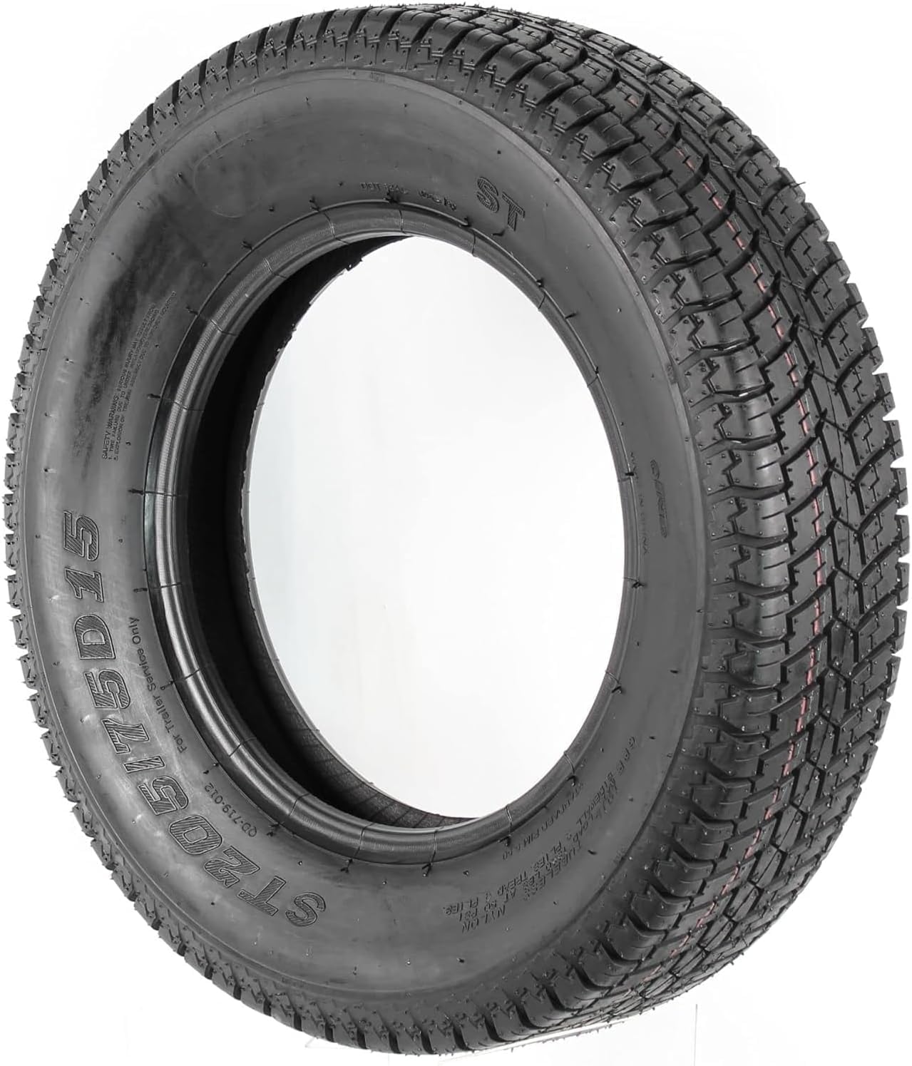 Trailer Tires ST175/80D13, 6PR Load Range C, 13in Fuel-Saving Design, 175 80 13, Set of 2