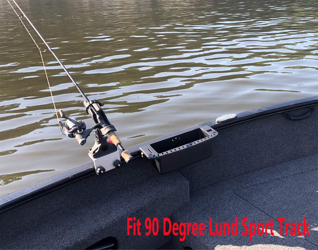 Brocraft Tool Holder for 90 Degree Boat Track System/Marine Caddy for Versatrack Track, Lund Sport Track,LOWE Track Sytem/Verstrack Boat Storage Box/Lund Boat 90 Degree Track Cockpit Organizer