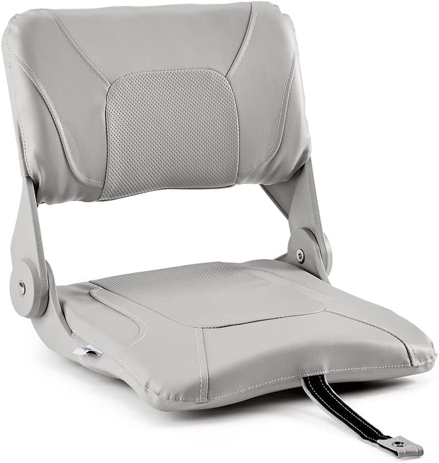 DeckMate Compact Folding Fishing Seat - Gray