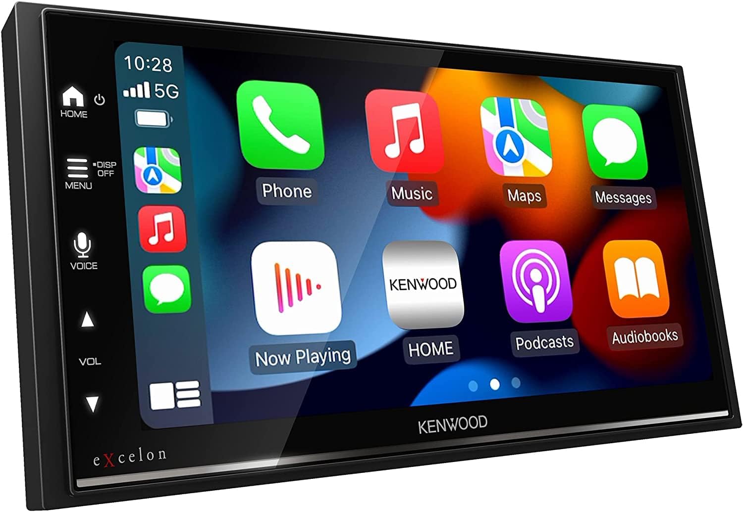 KENWOOD DMX709S eXcelon 6.95-Inch Capacitive Touch Screen, Car Stereo, CarPlay and Android Auto, Bluetooth, AM/FM HD Radio, MP3 Player, USB Port, Double DIN, 13-Band EQ Plus SXV300V1 SiriusXM Tuner