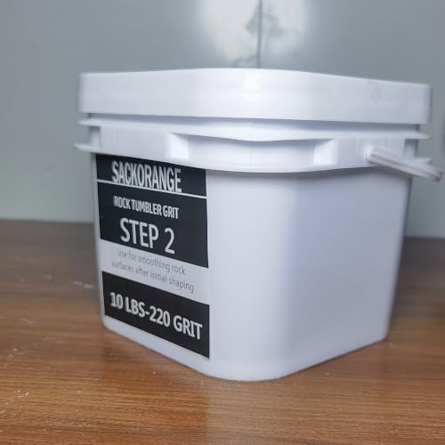 10 LBS Step-1 Rock Tumbler Grit -COARSE 60 Grit Tumbler Silicon Carbide Abrasive, Rock Polishing Grit Media, Works with Any Rock Tumbler, Rock Polisher, Stone Polisher - 10 Pounds