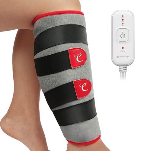 Comfytemp Leg Heating Pad for Pain Relief, FSA HSA Eligible Wearable Heating Pad for Legs and Calf, Birthday Gifts for Women/Men, Electric Heat Wrap for Shin Splint/Knee/Arm/Elbow/Wrist/Thigh (S/M)