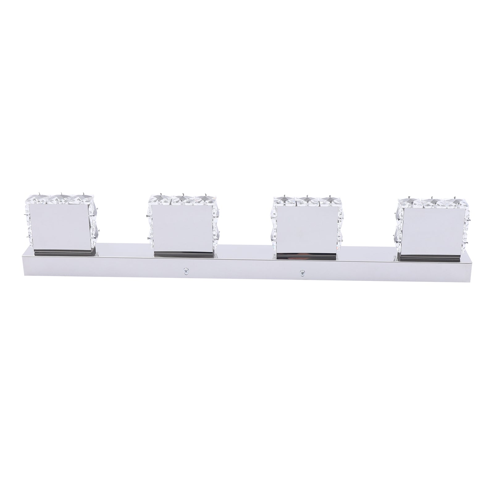 4-head LED Over Mirror Light Modern Waterproof Bathroom Over Mirror Light Wall-Mounted Long Over Mirror Light Vanity Crystal Front Mirror Toilet Wall Lamp Make-up Light