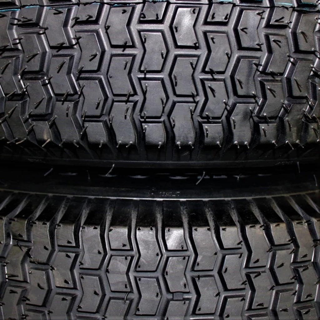 (Set of 2) 20x8.00-8 Lawn & Garden Mower Turf Tires - 4 Ply with Keyed Hub Wheel | Compatible with Husqvarna & Some Craftsman Models