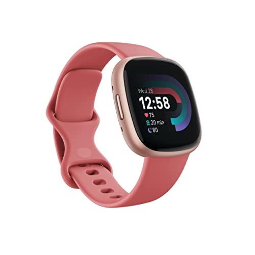 Fitbit Versa 4 Fitness Smartwatch with Daily Readiness, GPS, 24/7 Heart Rate, 40+ Exercise Modes, Sleep Tracking and more, Black/Graphite, One Size (S & L Bands Included)