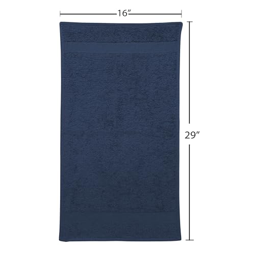 Fromm ColorSafe 100% Cotton Bleach Proof Salon Hair Towels for Hairstylists, Barbers, Spa, Gym in Black, 16" by 29", 6 count Absorbent Stain Resistant Towels for Drying Curly, Long, Wavy Hair