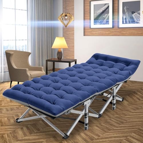 Slsy Folding Camping Cot, Folding Cot Camping Cot for Adults Portable Folding Outdoor Cot with Carry Bags for Outdoor Travel Camp Beach Vacation