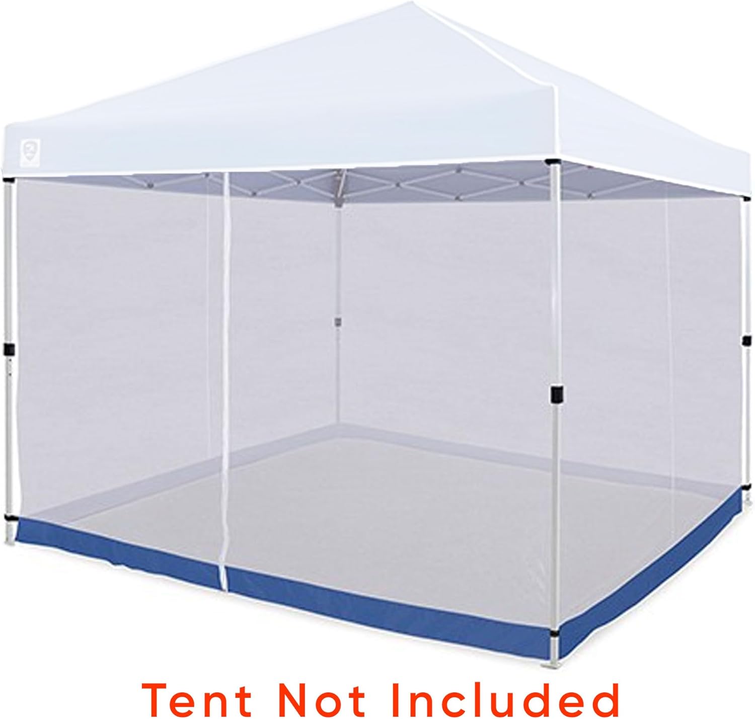 Z-Shade Everest 10 x 10 Foot Straight Leg Screen Room Mesh Canopy Tent Shelter Attachment for Patio, Camping, and Tailgating, White (Screen Attachment Only)