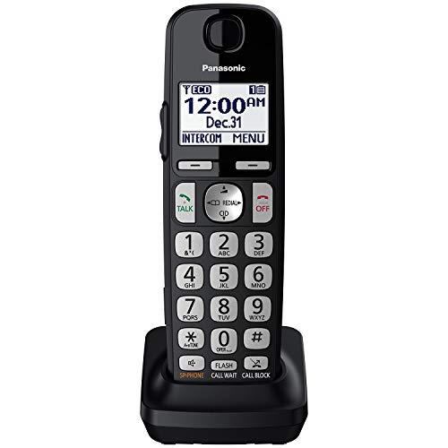 Panasonic DECT 6.0 Expandable Cordless Phone System with Answering Machine and Call Blocking - 2 Handsets - KX-TGE432B (Black)