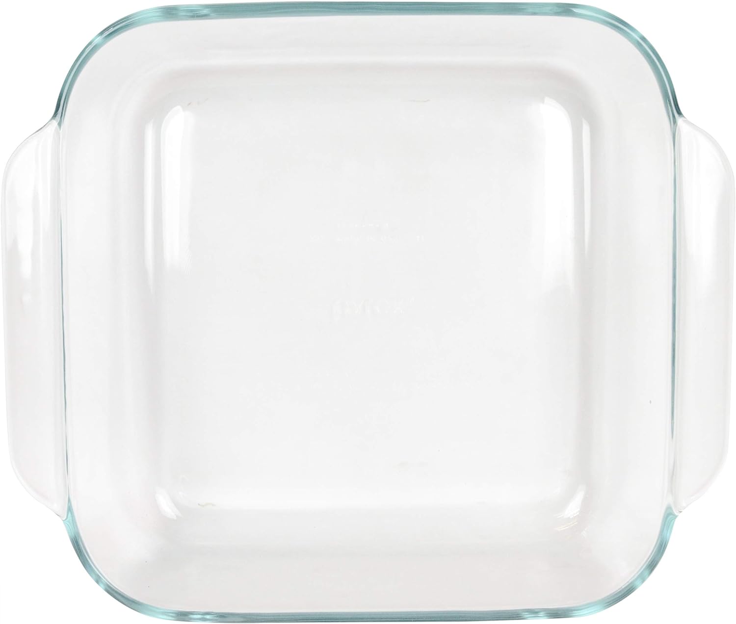 Pyrex (2) 222 Square Glass Baking Dishes & (2) 222-PC Blue Lids Made in the USA