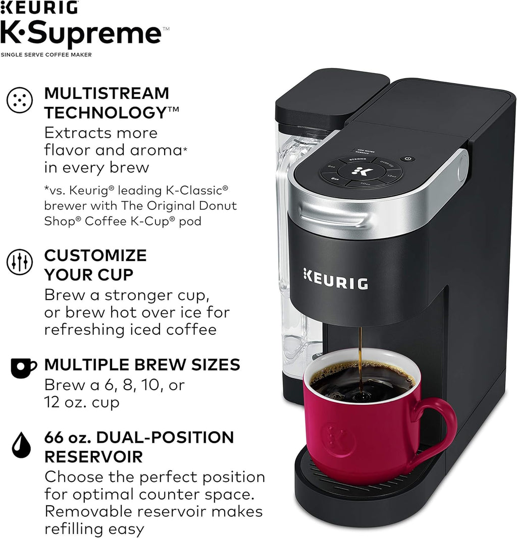 Keurig K-Supreme Single Serve K-Cup Pod Coffee Maker (Black)