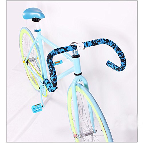 Creation Core Gel Road Bike Fixed Gear Single Speed Bike Handlebar Tape Bike Bar Tape with 2 Bar Plugs