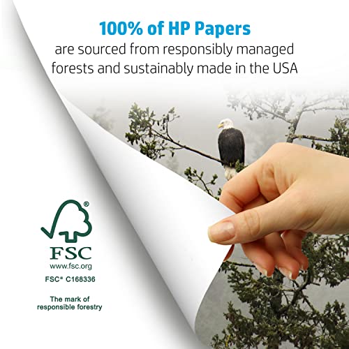 HP Printer Paper| 8.5 x 11 Paper | 30% Recycled Paper | 1 Ream - 500 Sheets | 92 Bright | Made in USA - FSC Certified |112100R