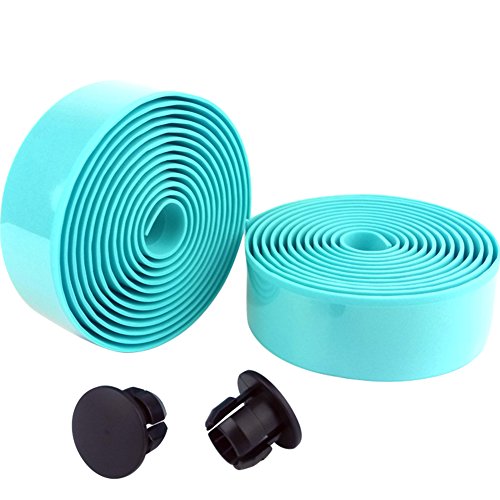 Creation Core Gel Road Bike Fixed Gear Single Speed Bike Handlebar Tape Bike Bar Tape with 2 Bar Plugs