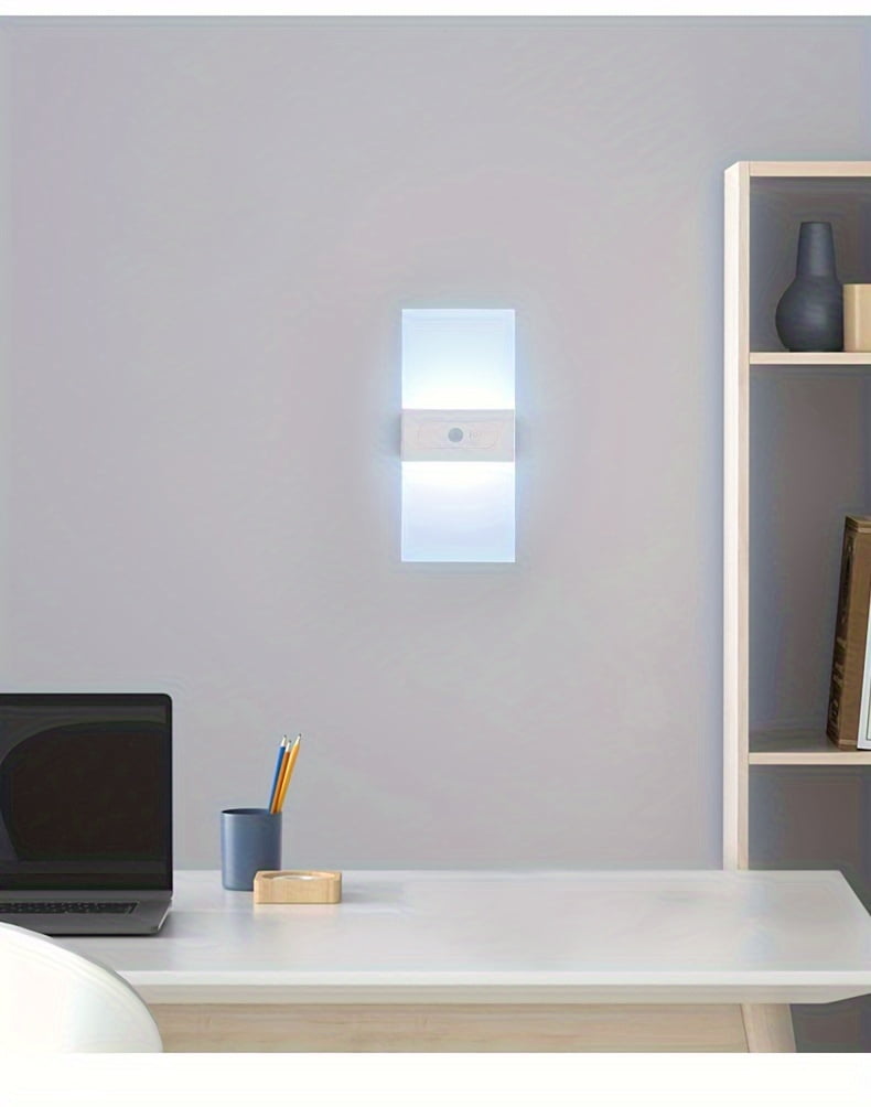 Battery Operated Wall Sconce, Wall Lights For Bedroom Living Room Hallway Decor, Rechargeable Motion Sensor Light Indoor, Magnetic Closet Lights, Wireless Under Counter Lights For Kitchen