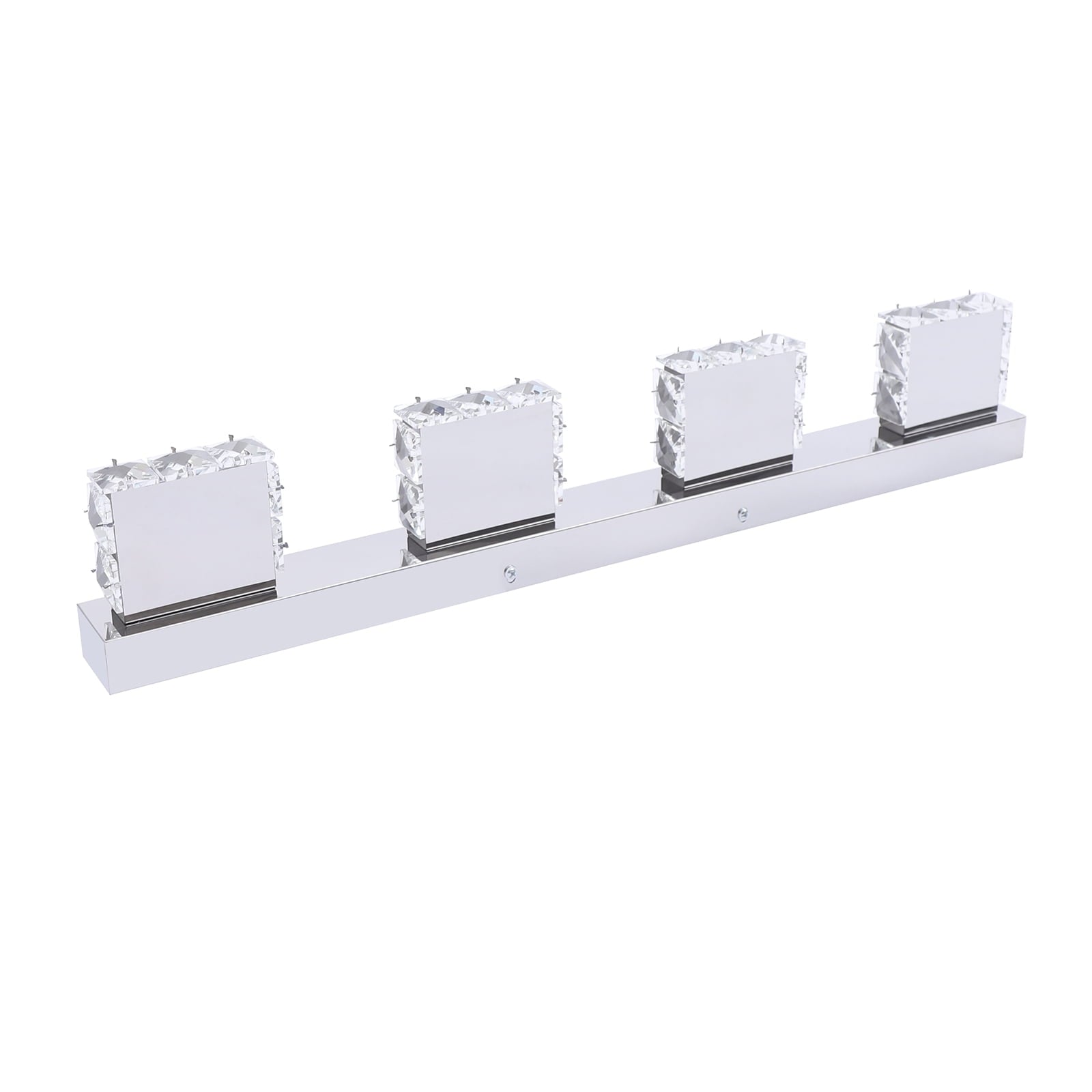 4-head LED Over Mirror Light Modern Waterproof Bathroom Over Mirror Light Wall-Mounted Long Over Mirror Light Vanity Crystal Front Mirror Toilet Wall Lamp Make-up Light