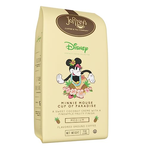 Joffrey's Coffee - Disney Mickey Mouse Classic Blend, Disney Specialty Coffee Collection, Artisan Medium Roast Coffee, Arabica Coffee Beans, Smooth & Rich Flavor, Drip Brew, Kosher (Ground, 11 oz)