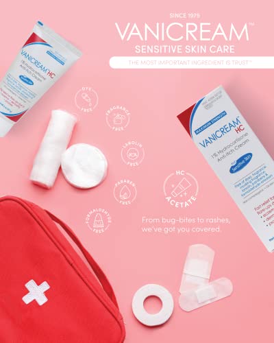 Vanicream 1% Hydrocortisone Anti-Itch Cream - 2 oz - Maximum OTC-Strength Formula for Sensitive Skin