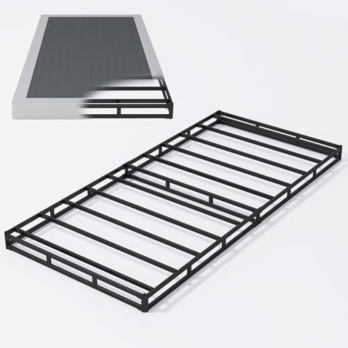 4 Inch Box Spring for Full Bed,Full Size Box Spring Only,Heavy Duty Mattress Foundation,Metal Bed Base,Non-Slip,Easy Assembly