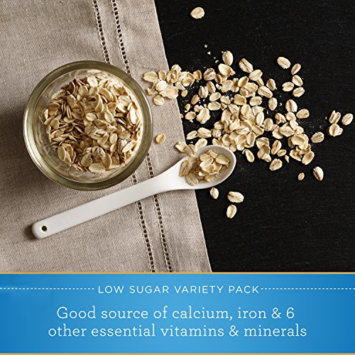 Quaker Instant Oatmeal Lower Sugar, Flavor Variety Pack, 10 Count Boxes, 11.5 Ounce, (Pack of 4)