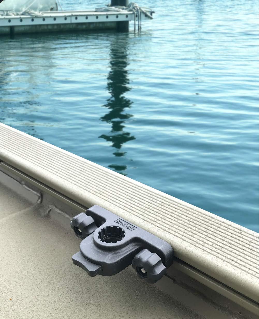 Brocraft Versatrack Track System Rod Holder / 90 Degree Lund Boat Sport Trak Rod Holder / Lund Boat Rod Holder - 4 Pack