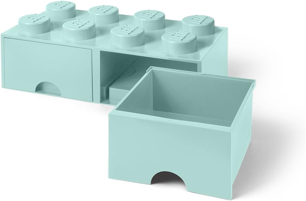 LEGO Aqua Light Blue Brick Drawer 8