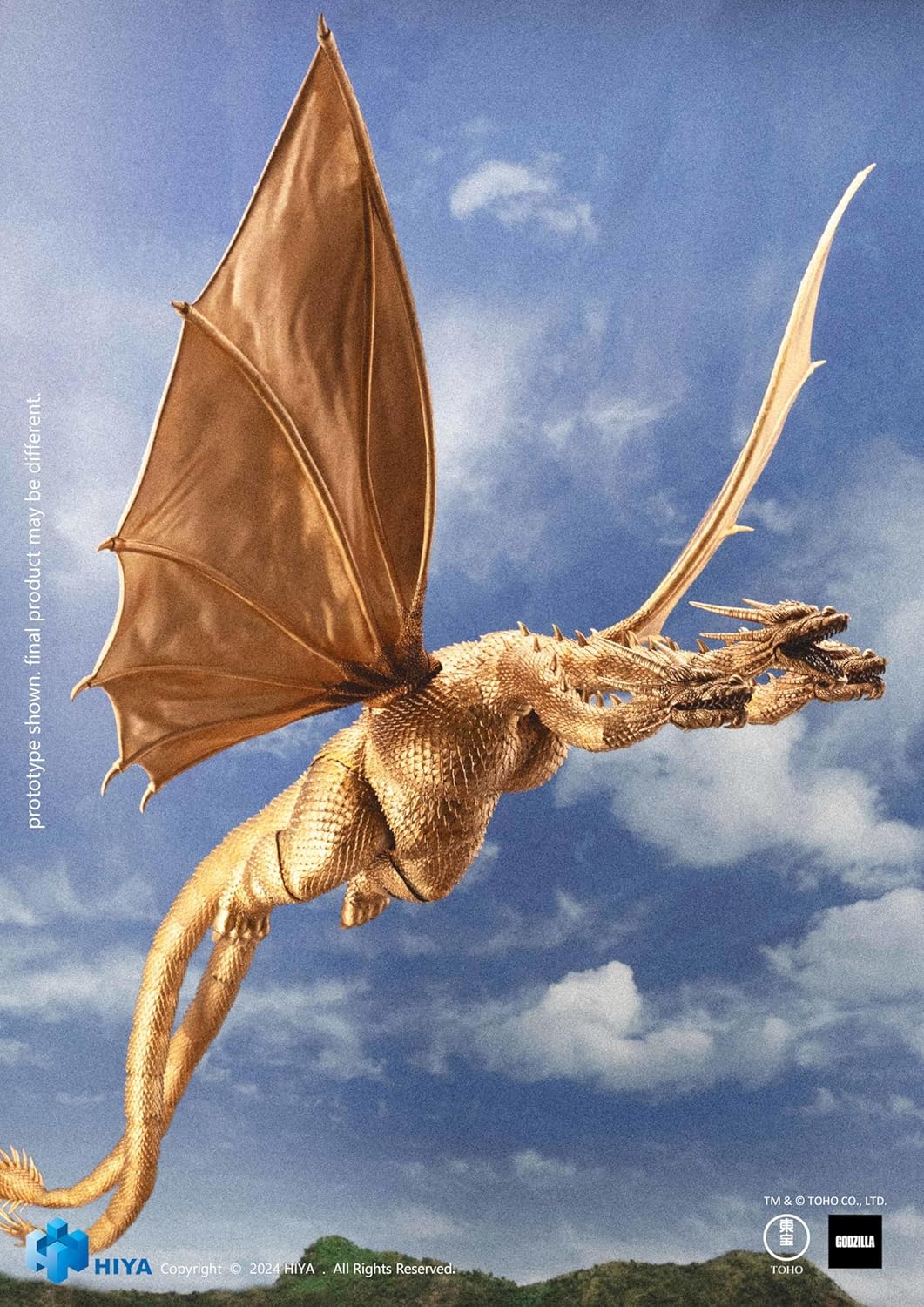 Hiya Toys Godzilla vs. King Ghidorah - King Ghidorah Exquisite Basic Series Previews Exclusive Action Figure