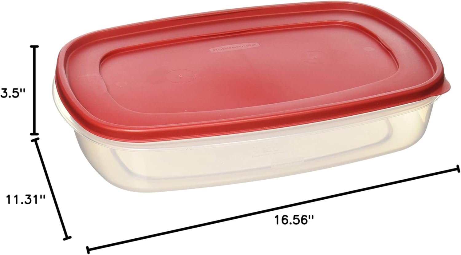 Rubbermaid 687965439399 Plastic Easy Find Lid Food Storage Container, 1.5 Gal, 1777163 Set of 2