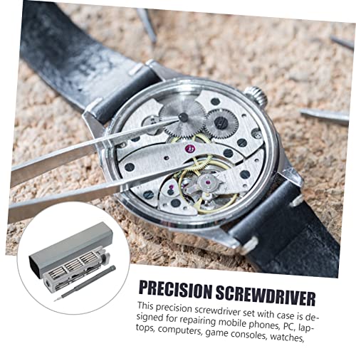jojofuny 1 Set Precision Screwdriver Driver Watch Hand Tool Watch Repair Tools Hex Screwdriver Kit Eyeglass Screwdriver Hexagon Screwdriver Eyeglass Repair Kit Model Kit Tools