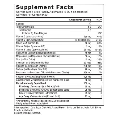 FORCE FACTOR Liquid Labs Electrolytes Powder, Hydration Packets to Make Electrolyte Water with 5 Essential Electrolytes, Vitamins, Minerals, and Antioxidants, Tropical Fruit Flavor, 20 Stick Packs