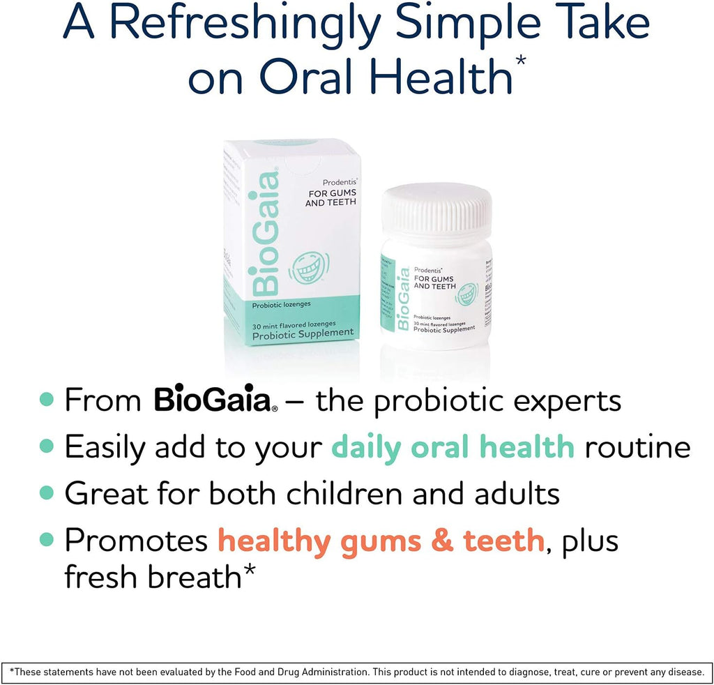 BioGaia Prodentis 3-Pack Bundle | Dental Probiotics for Teeth and Gums | Promotes Good Oral Health & Gut Health Too | Oral Probiotics | Mint-flavored Lozenges